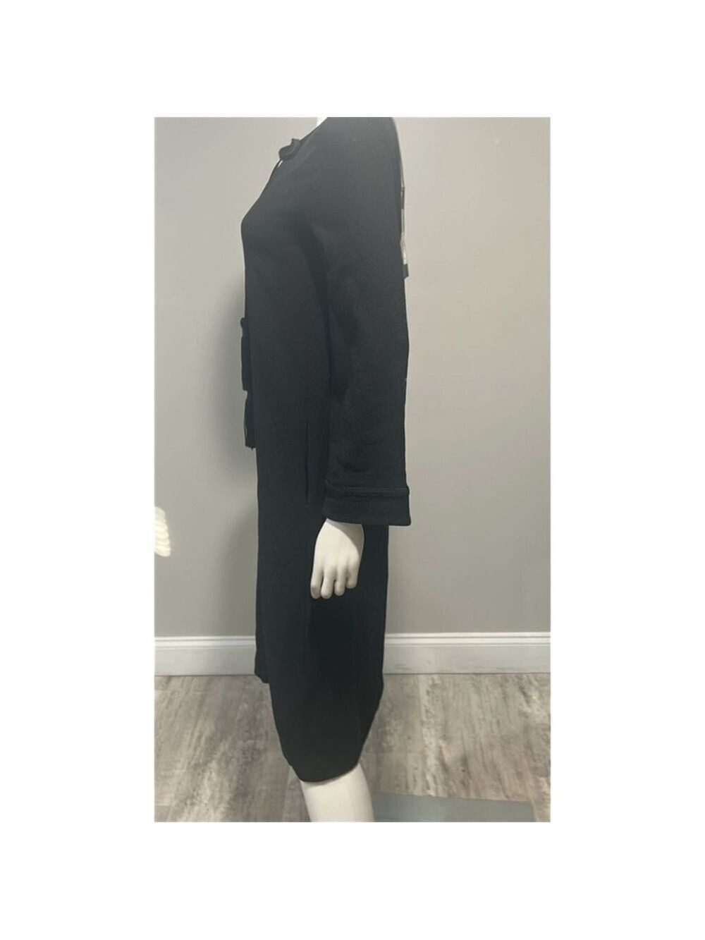 Nili Lotan Zita Black Oversized Dress XS Black - Picture 6 of 9
